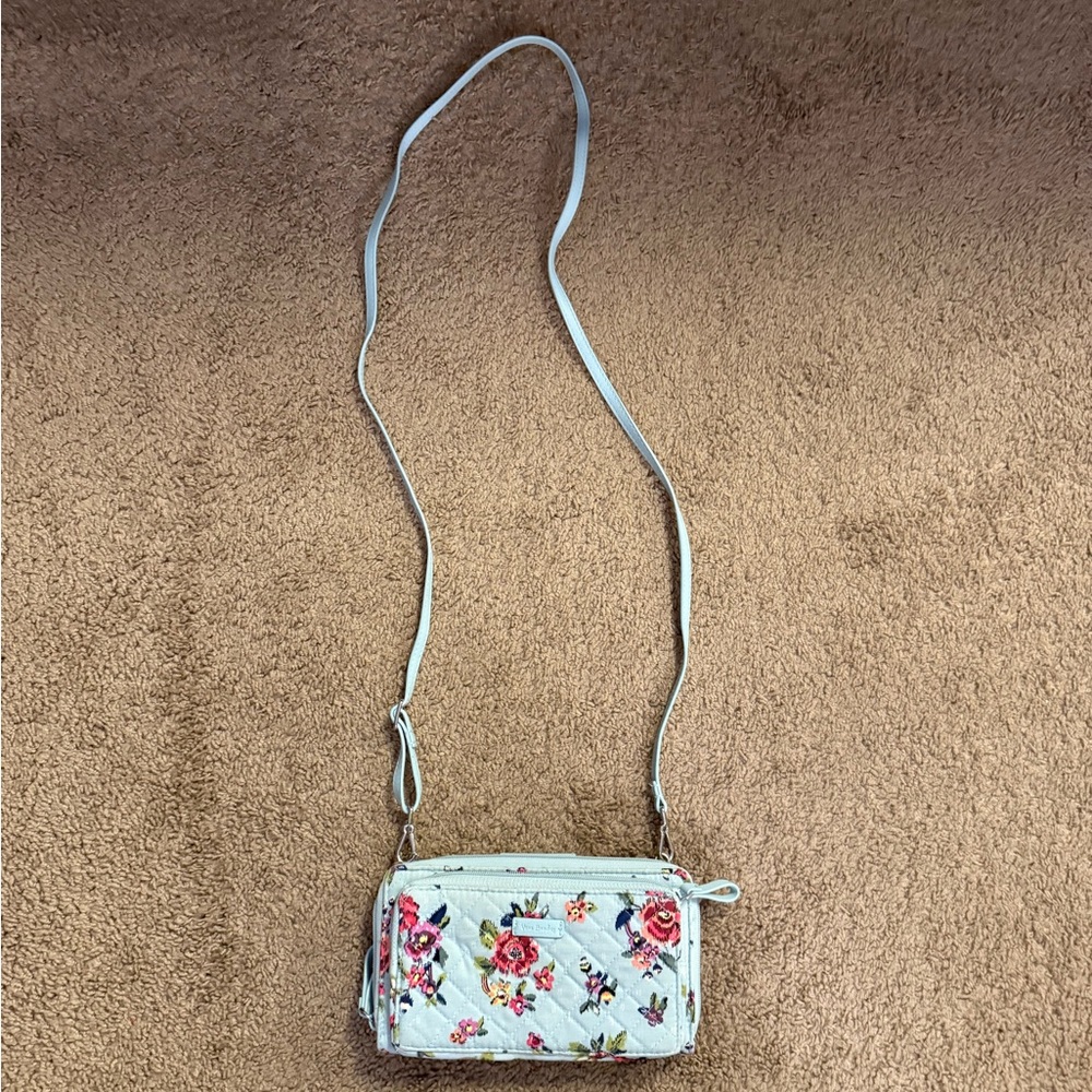 Vera Bradley Mint Floral Crossbody Bag